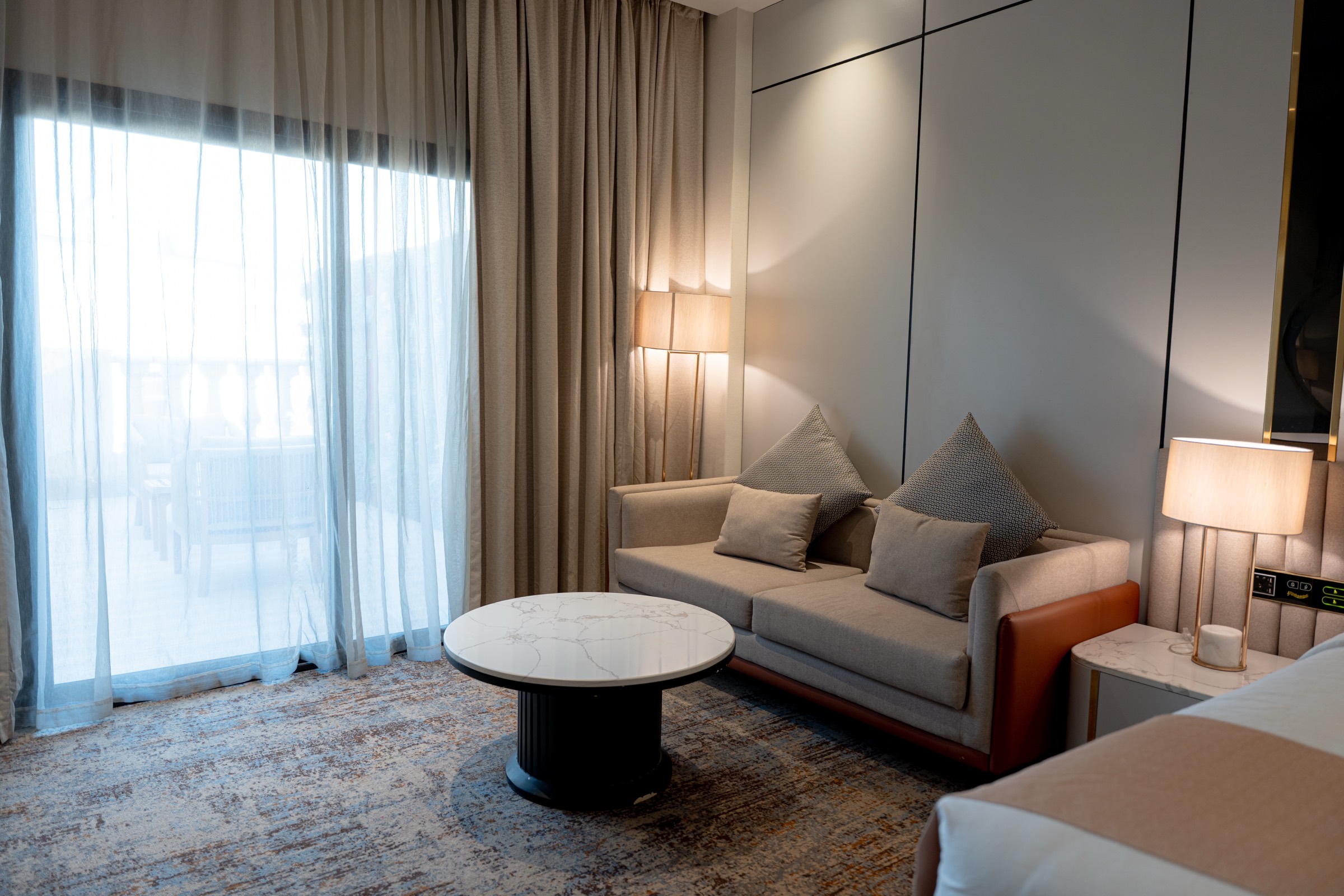 Premium Room with a seating area beside the doors to its own terrace