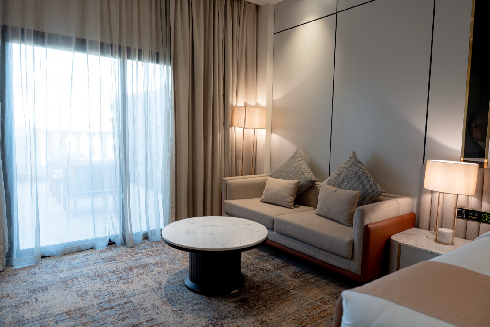 Premium Room with a seating area beside the doors to its own terrace