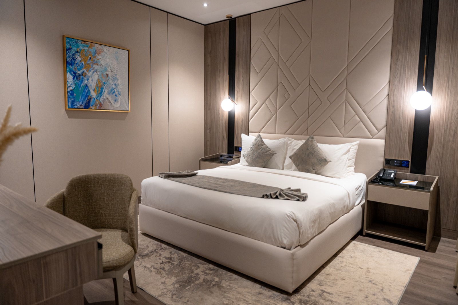 The Superior Room with its writing desk and armchair